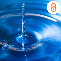 A drop of water hitting blue water and creating ripples and a water column. Photo by Sonika Agarwal on Unsplash